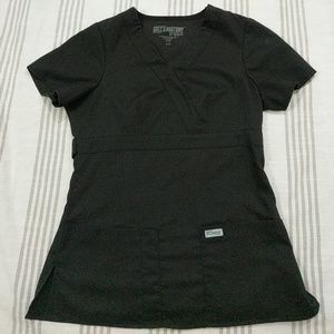 Grey's Anatomy Black Scrub Top